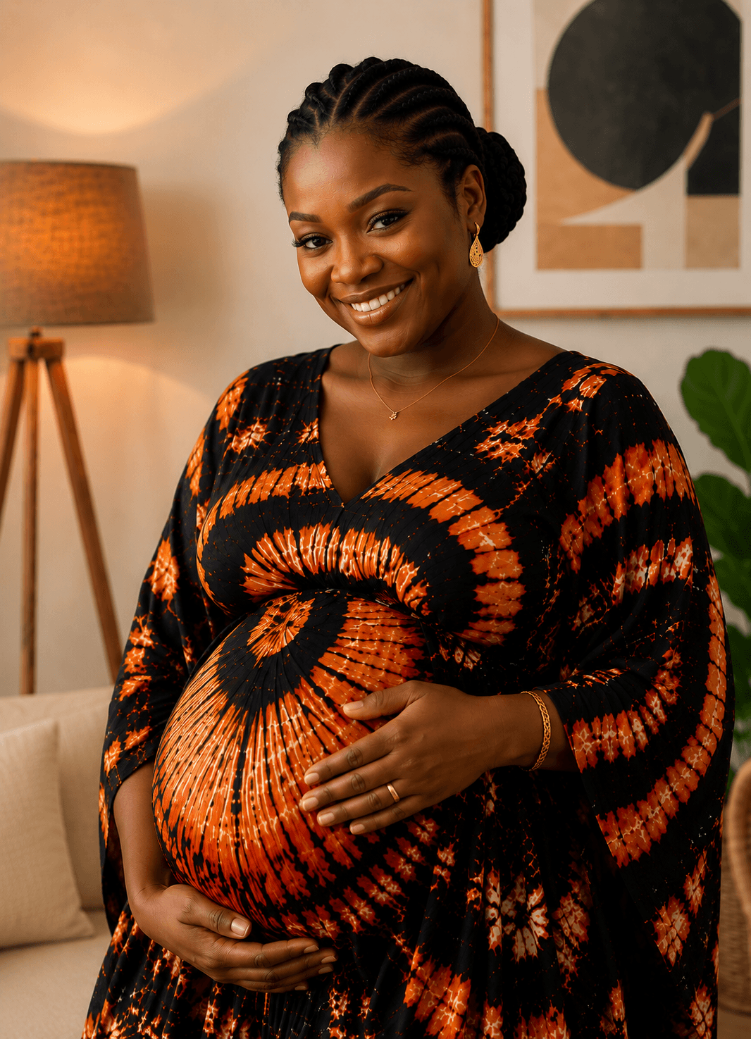 Expectant Nigerian mom prepared for delivery day